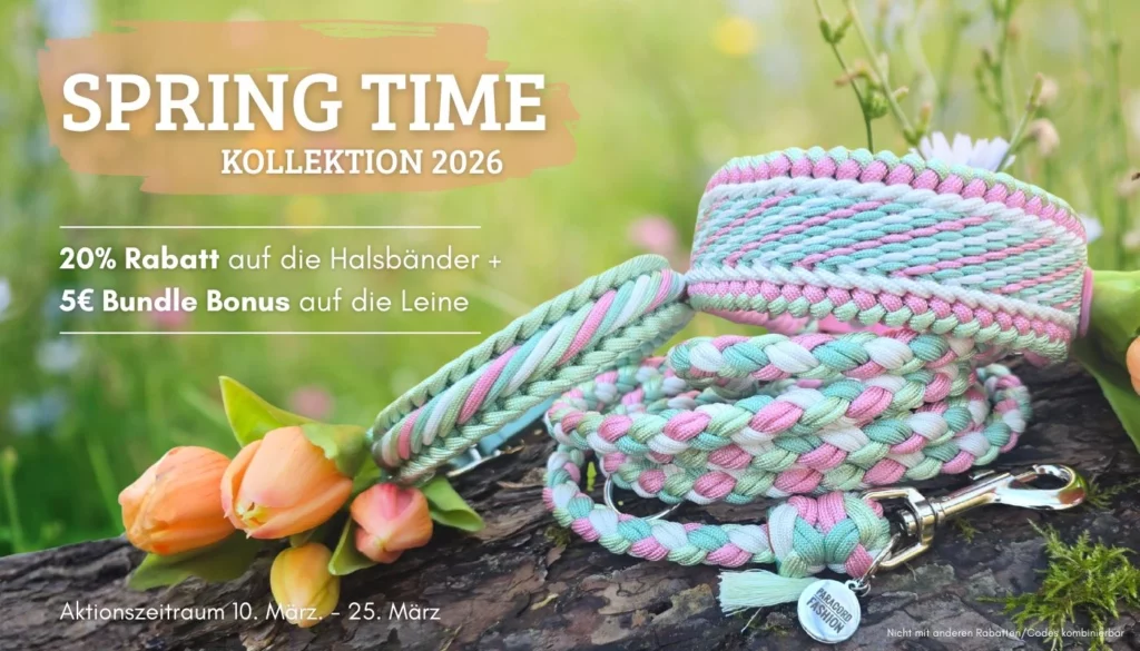 paracord fashion - paracord halsbänder und leinen - frühlingskollektion