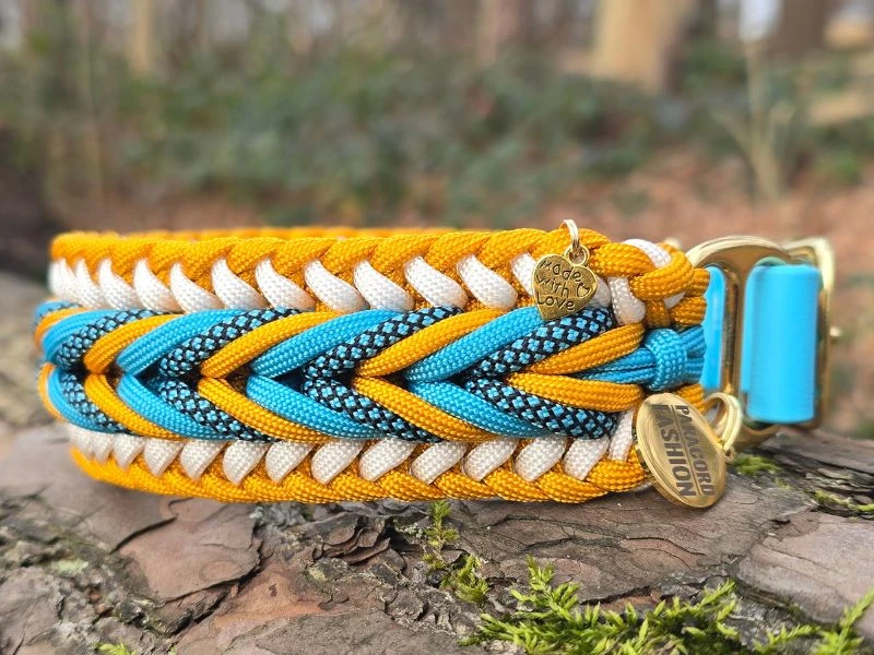 paracord halsband für hunde - kodys sommertraum - paracord fashion - hundemode