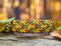 paracord halsband - herbst halsband paracord - breites halsband für hunde - paracord fashion