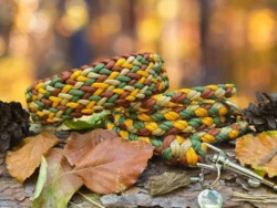 paracord halsband - herbst halsband paracord - breites halsband für hunde - paracord fashion