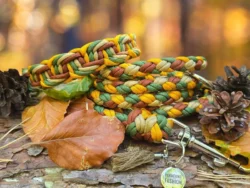 paracord halsband - herbst halsband paracord - schmales halsband für hunde - paracord fashion