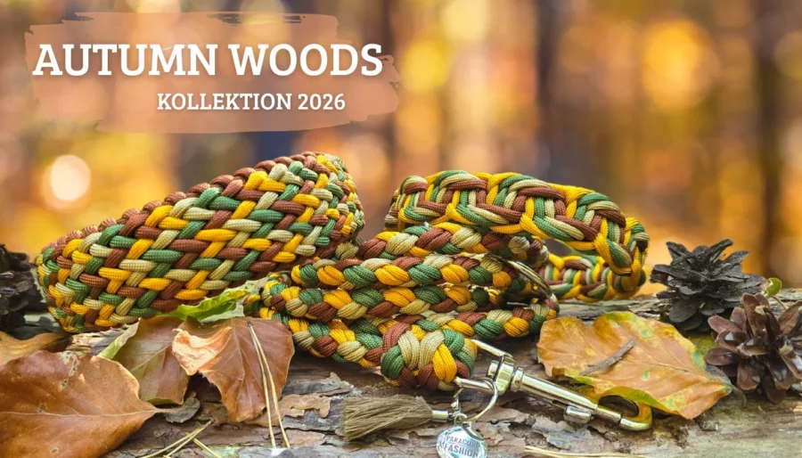 paracord fashion - paracord halsband herbst - paracord leine herbst - herbst halsband